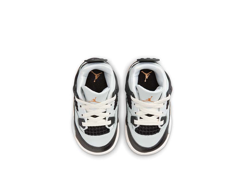 Jordan 4 Retro TD Pure Platinum Sail — sneakers parte superior cuero lujo niño