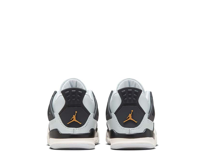 Jordan 4 Retro TD Pure Platinum Black — sneakers AJ4 bebé icónico platino
