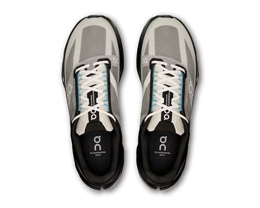On Cloudsurfer Next Black détail — mesh aéré running homme