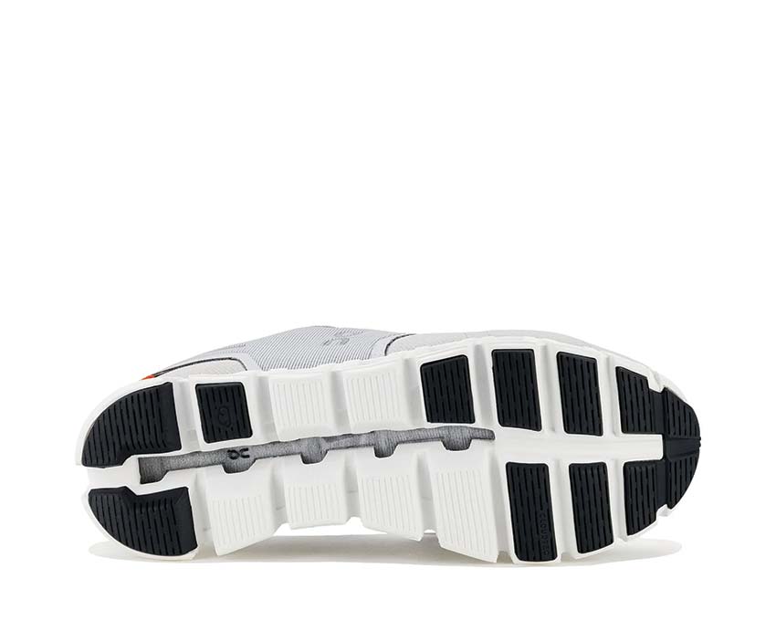On Cloud 5 W Glacier/White détail — mesh respirant running femme