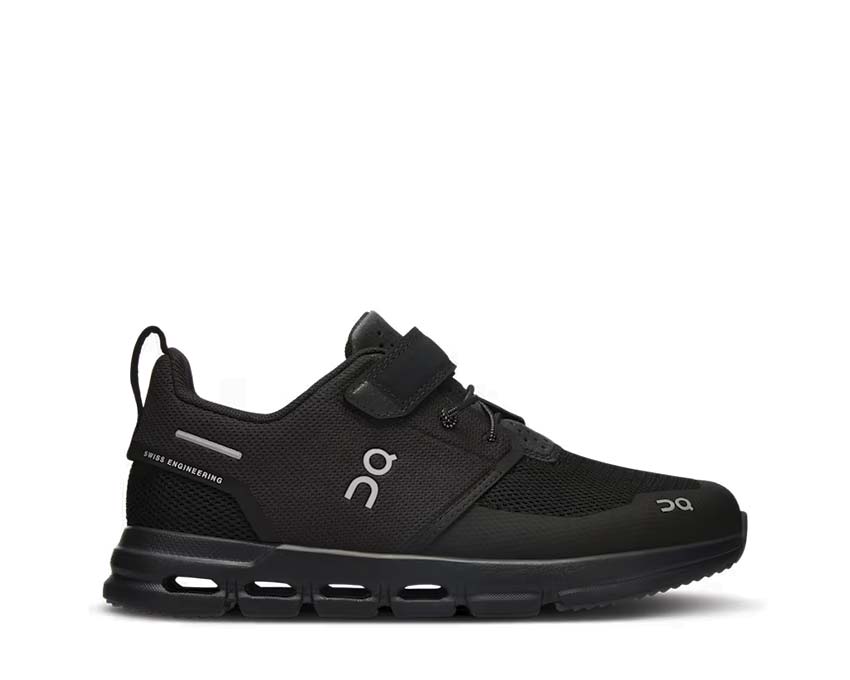 On Cloud Play Black Kids — sneakers enfant CloudTec biométrie sans lacets