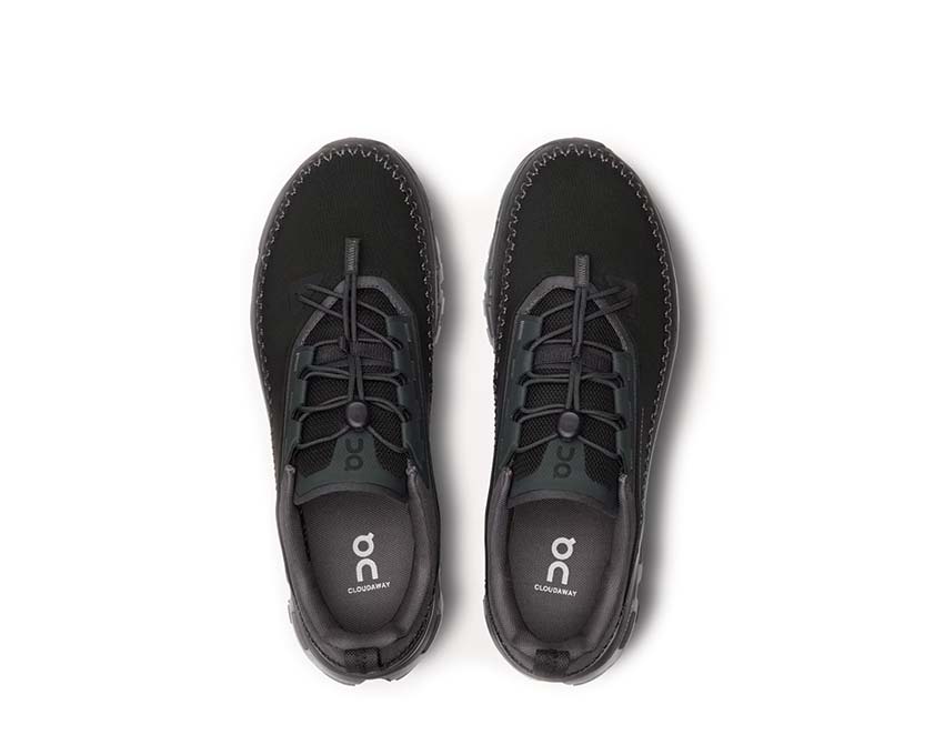 On Cloudaway 2 Black/Eclipse détail — mesh aéré running homme