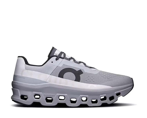 On Cloudmonster Alloy/Silver — running homme amorti CloudTec maximal