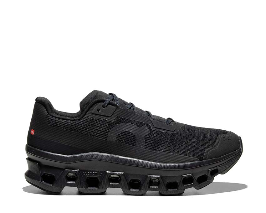 On Cloudmonster Void W Black — zapatilla running mujer CloudTec Void ligereza