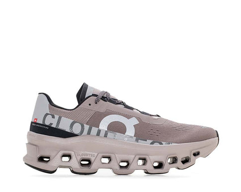 On Cloudmonster W Cinder/Fog — running femme amorti CloudTec maximal