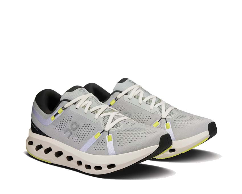 On Cloudsurfer 2 Glacier/Ivory vue latérale — tige légère running homme