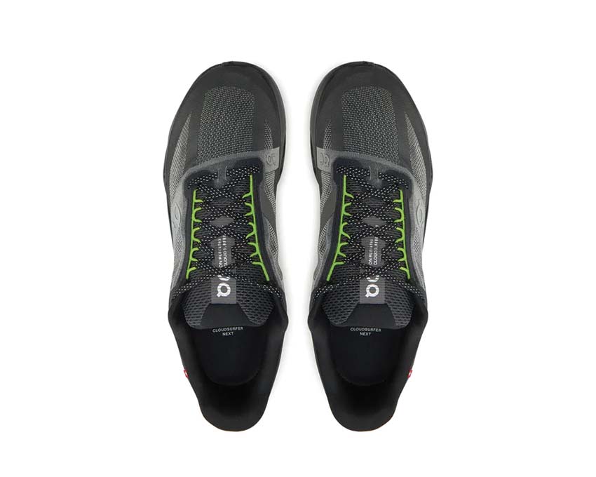 On Cloudsurfer Next Black/Iron détail — mesh aéré running homme