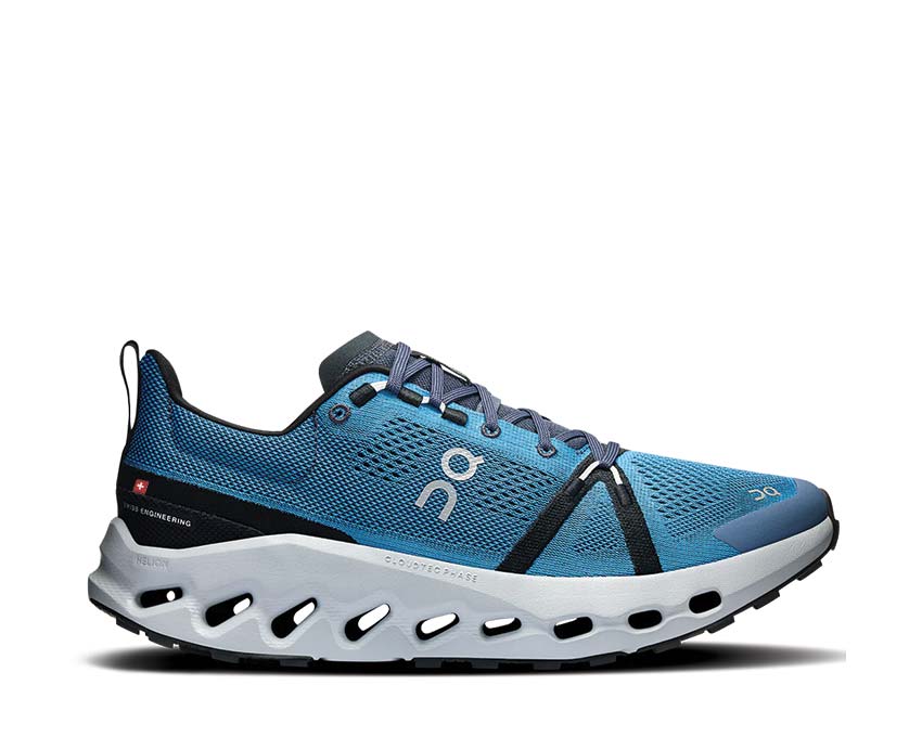 On Cloudsurfer Trail Niagara/Glacier — trail léger homme semelle Missiongrip