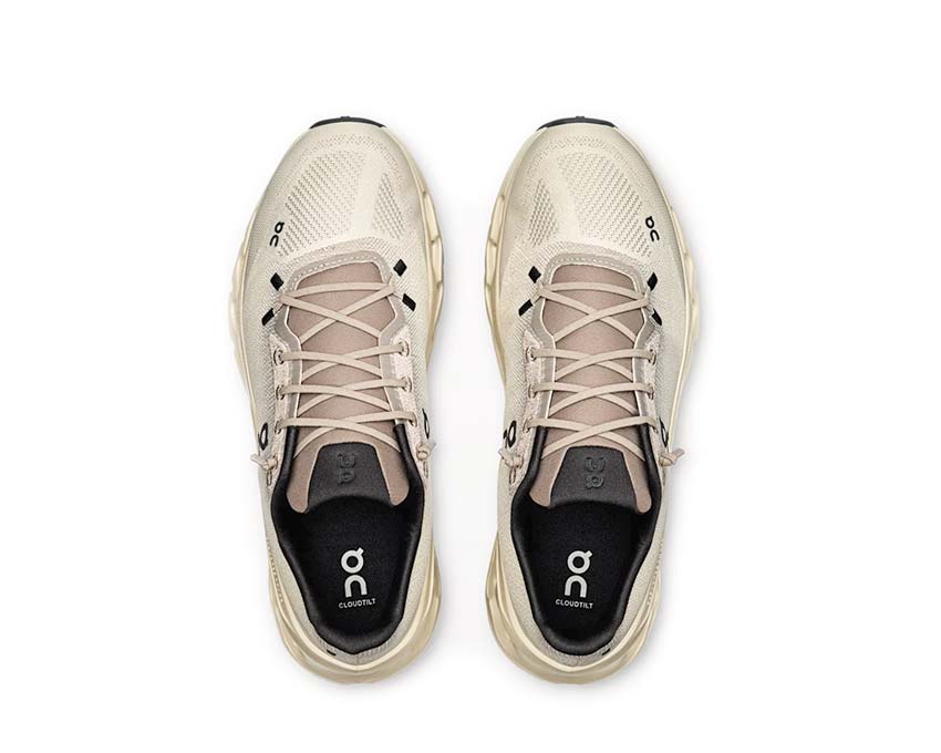 On Cloudtilt Cinder/Sand détail — tige mesh sneaker homme