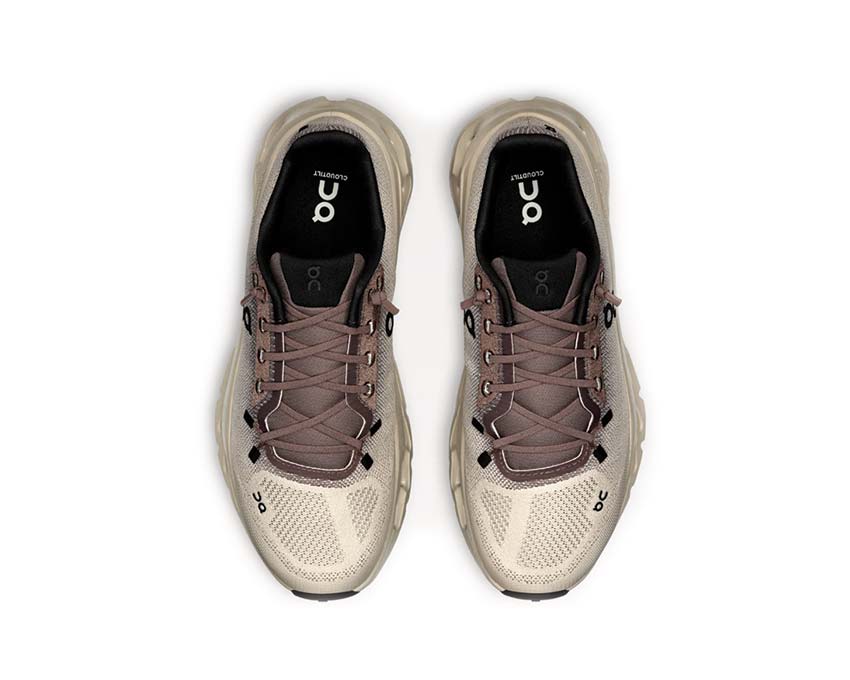 On Cloudtilt W Clove/Sand détail — tige mesh sneaker femme