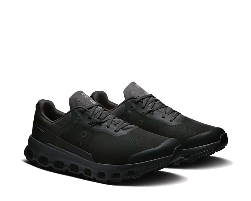 On Cloudvista 2 Black vue latérale — profil trail léger homme