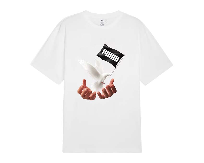Puma x Más Tiempo Tee White — t-shirt homme blanc collaboration Más Tiempo