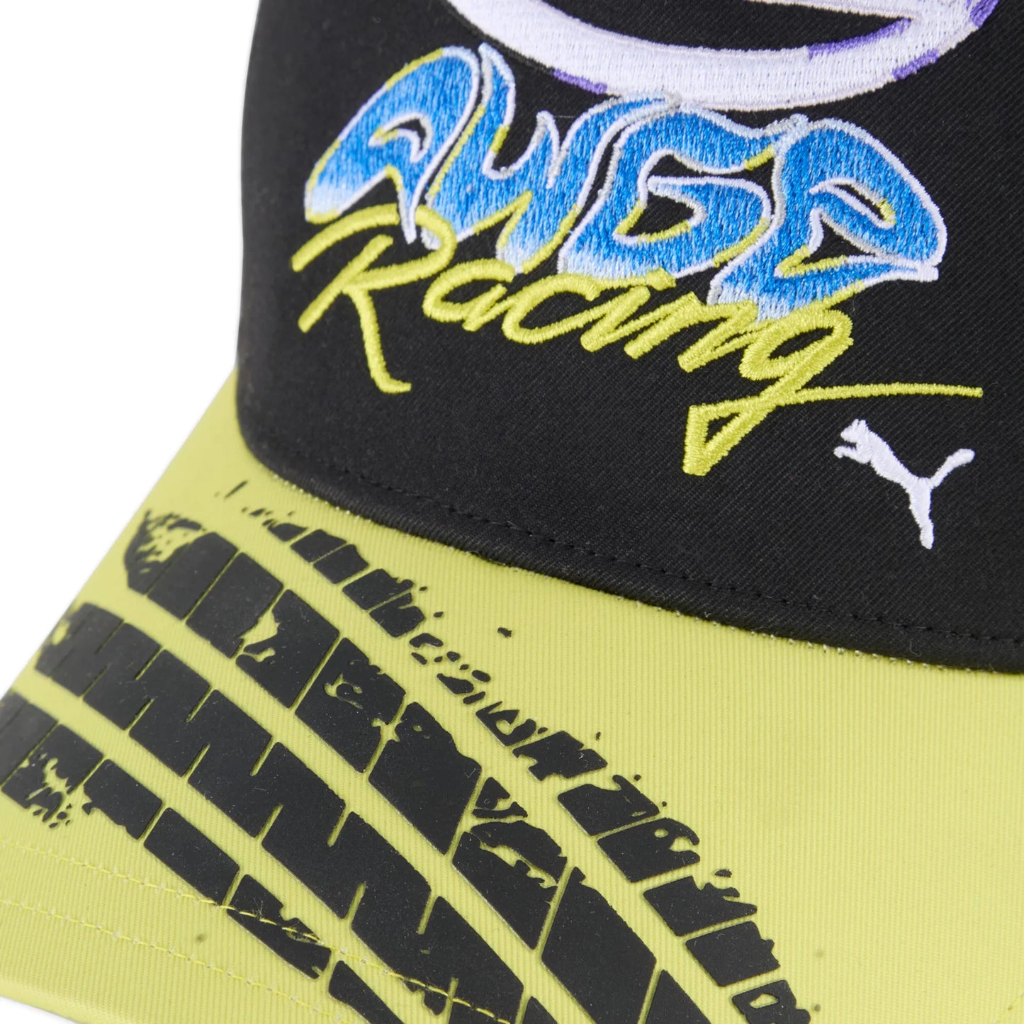 Puma x A$AP Rocky AWGE Racing Cap Black dos — dos casquette racing noire