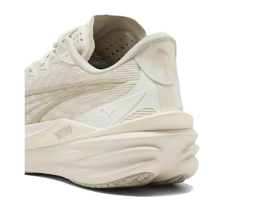 Puma Deviate Nitro 4 Blanc détail — détail logo Puma Deviate Nitro 4 blanc