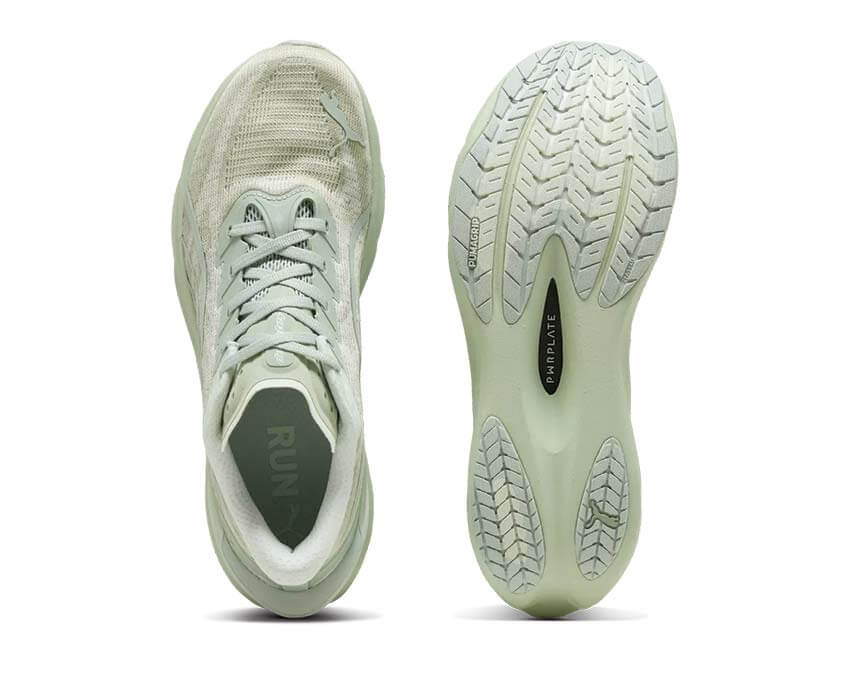 Puma Deviate Nitro 4 Vert détail — détail logo Puma Deviate Nitro 4 vert