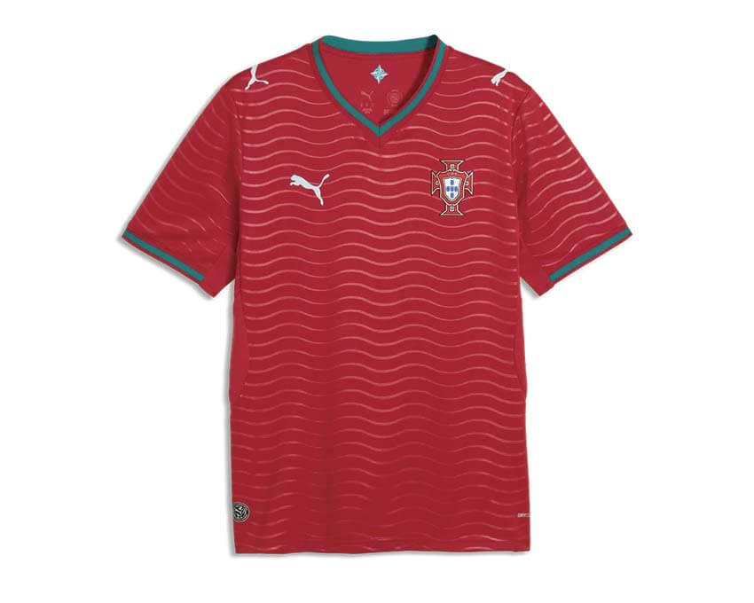 Puma Portugal FPF Home Jersey Replica Rouge — maillot domicile Portugal rouge Puma