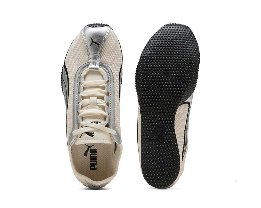Puma H-Street OG Ivoire détail — détail cuir frosted ivory logo Puma