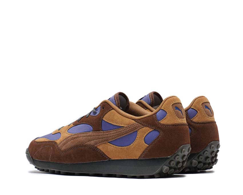 Puma x KIDSUPER Easy Rider Chocotart Brown suela — suela crepé
