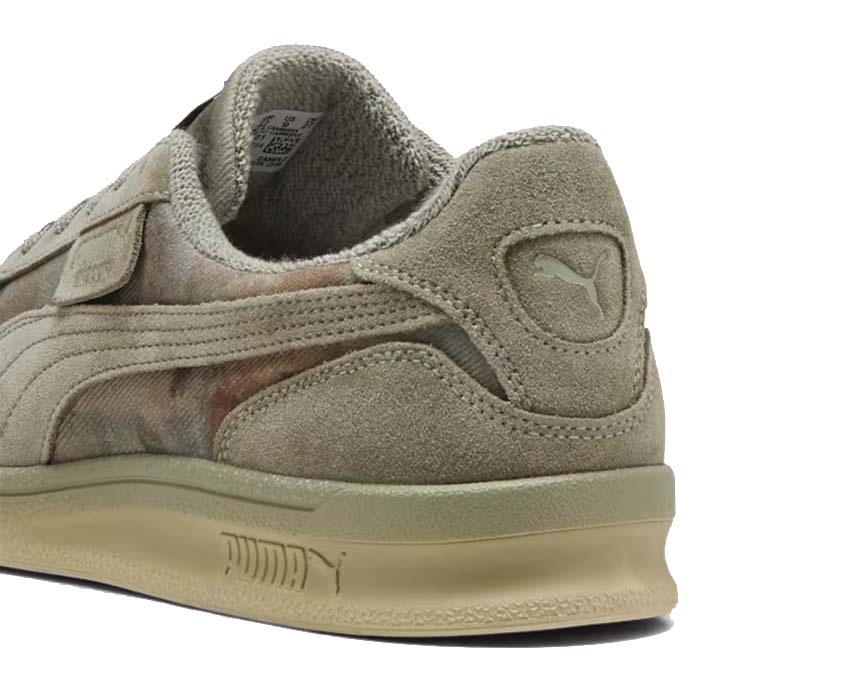 Puma KidSuper Indoor Dstrsd vue latérale — silhouette indoor vert armée distressed
