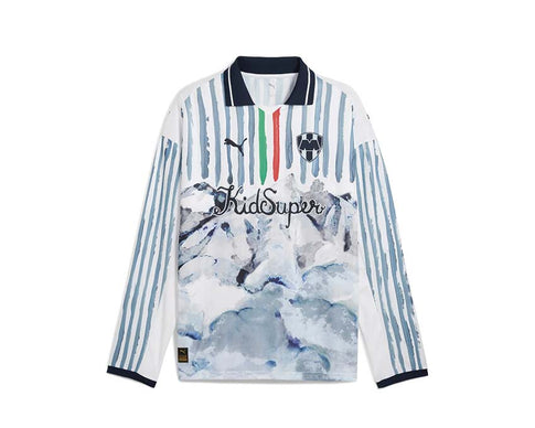 Puma KidSuper MTY LS Retro Shirt White — chemise rétro manches longues blanc KidSuper