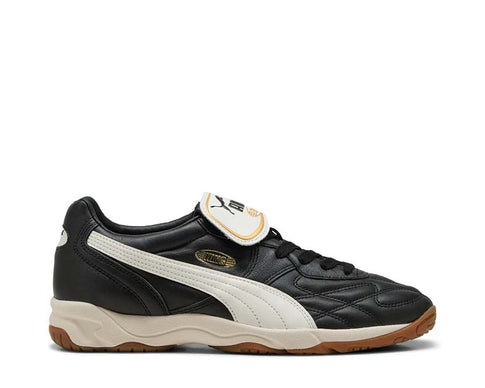 Puma King Indoor Noir — sneaker homme indoor cuir noir blanc sport football salle