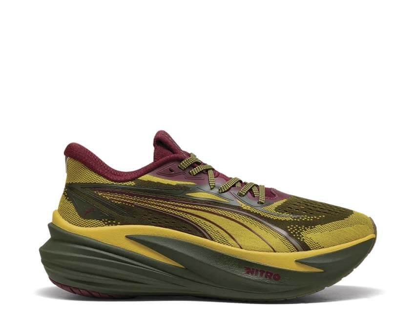 Puma Magmax Nitro 2 Fresh Pear — sneaker homme running vert lime performance Nitro