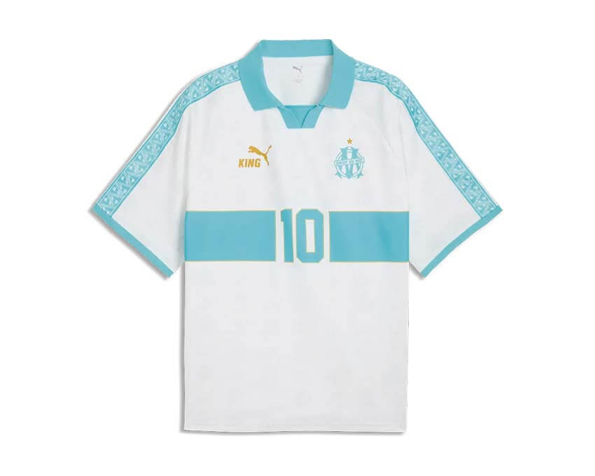 Puma OM KING Retro Jersey Blanc — maillot rétro Olympique Marseille blanc Puma KING