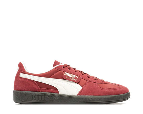 Puma Palermo OG Intense Red Warm White — zapatilla mujer cuero rojo blanco