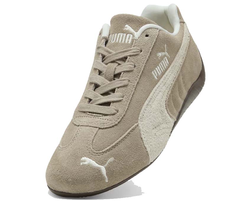 Puma Speedcat Elevated Wns Beige vue latérale — plateforme beige élégante