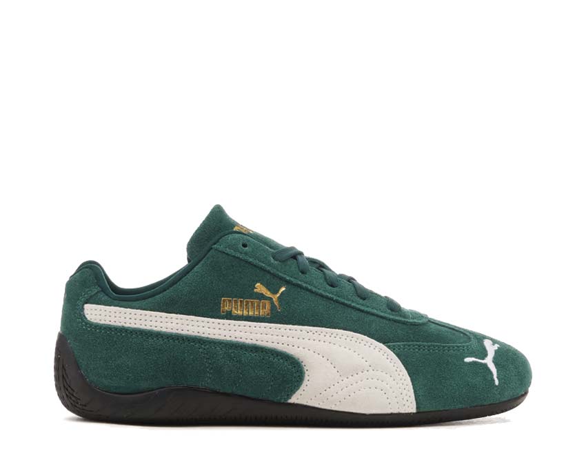 Puma Speedcat OG Dark Myrtle/White — sneaker unisexe racing vert foncé blanc