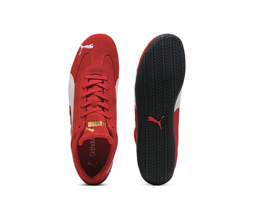 Puma Speedcat OG Red White suela — suela plana racing