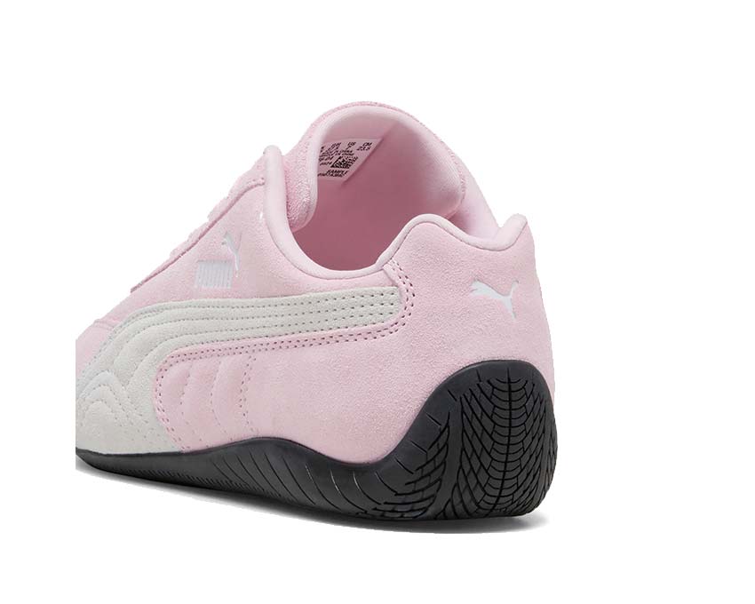 Puma Speedcat OG W Pink vue latérale — tige cuir rose poudré racing