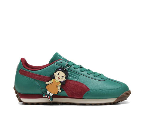 Puma x Squid Game Easy Rider Intense Red/Dark Pine — sneaker homme collab Squid Game
