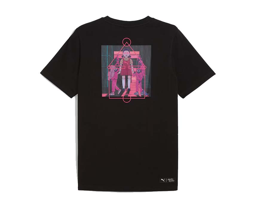 Puma x Squid Game Tee Black dos — dos t-shirt Squid Game noir