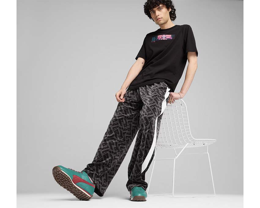 Puma x Squid Game Tee Black détail — logo Squid Game Puma noir