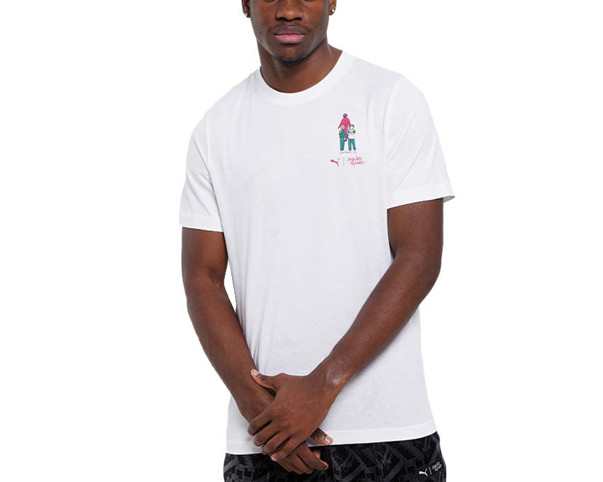 Puma x Squid Game Tee White — t-shirt homme blanc collaboration Squid Game