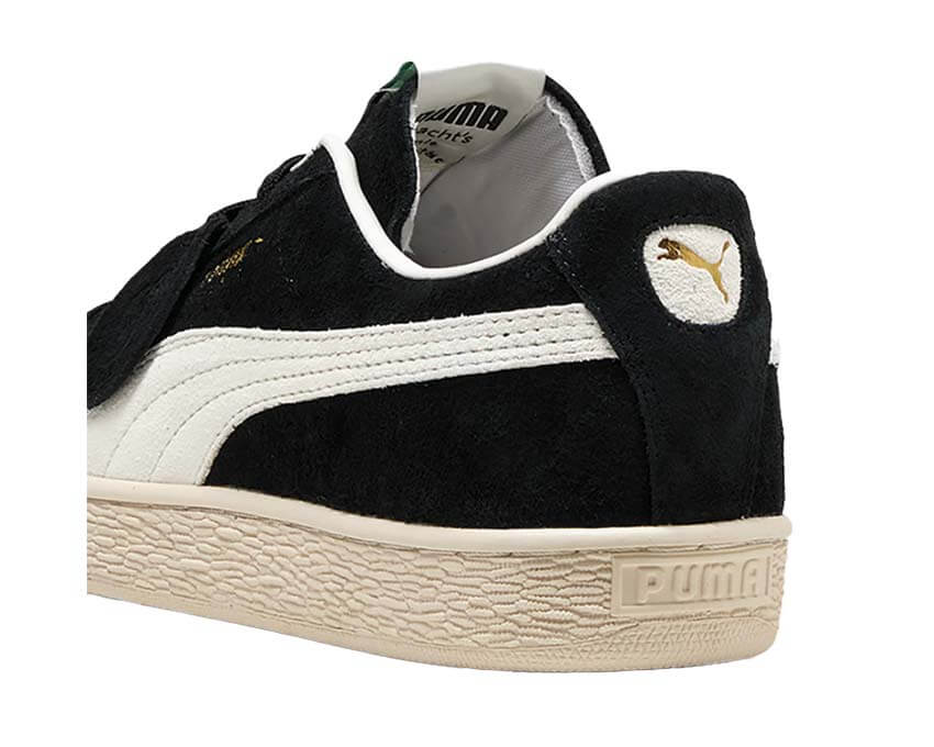 Puma Suede Charles F. Stead Noir détail — détail daim logo Puma Charles F. Stead