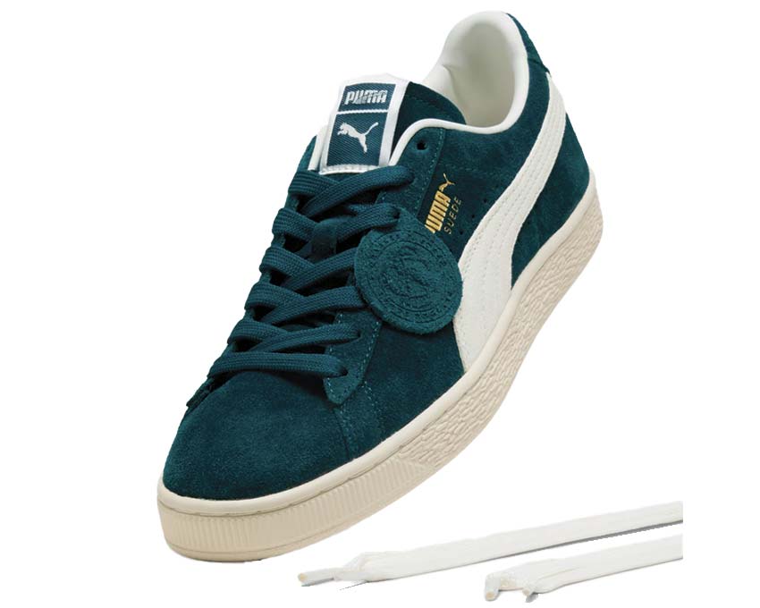 Puma Suede Charles F. Stead V Blue vue latérale — daim Charles F. Stead bleu