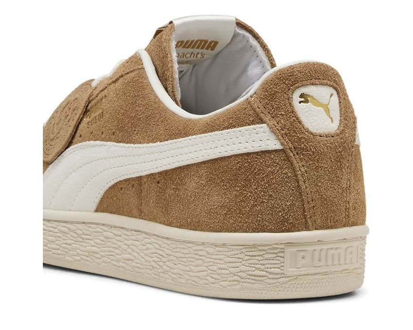 Puma Suede Honey Butter détail — détail daim logo Puma honey butter