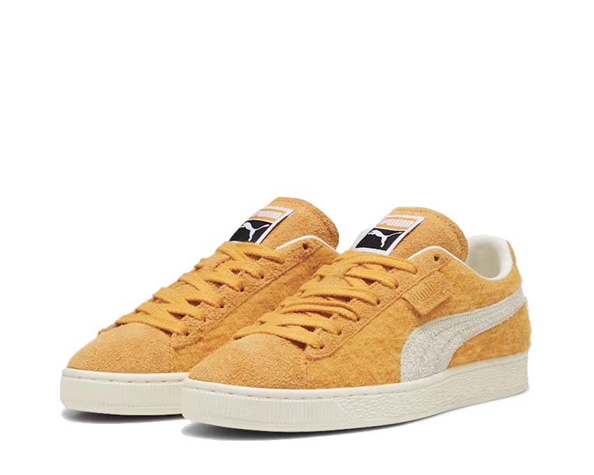 Puma Suede Mohair Ginger Tea Frosted Ivory vue latérale — mohair premium