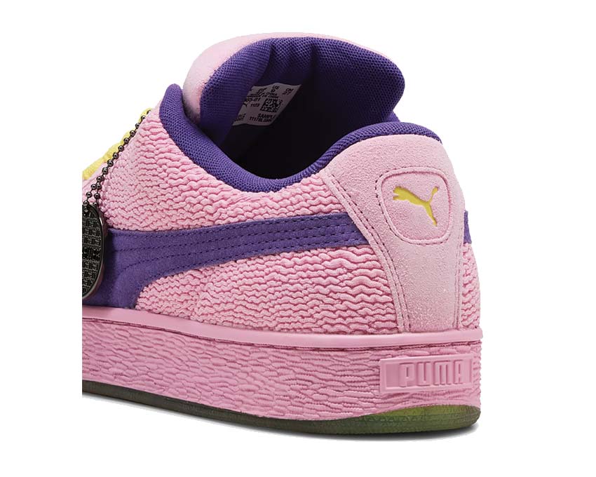 Puma Suede XL 2 TMNT Mauved Out détail — empiècements TMNT violet