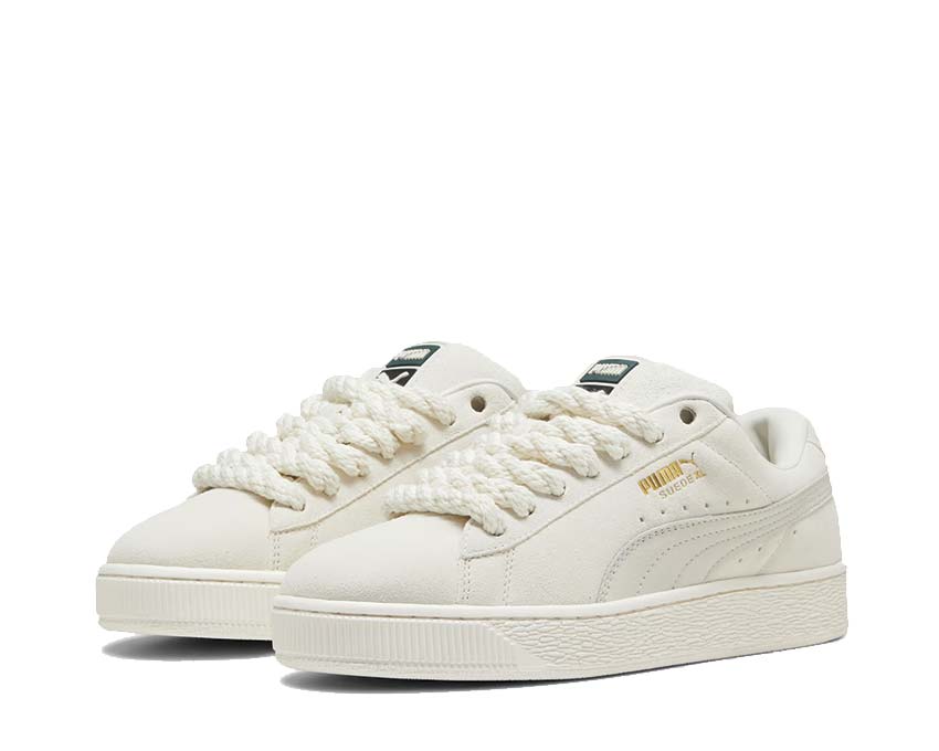 Puma Suede XL Rope Frosted Ivory Vapor Grey vue latérale — daim oversized