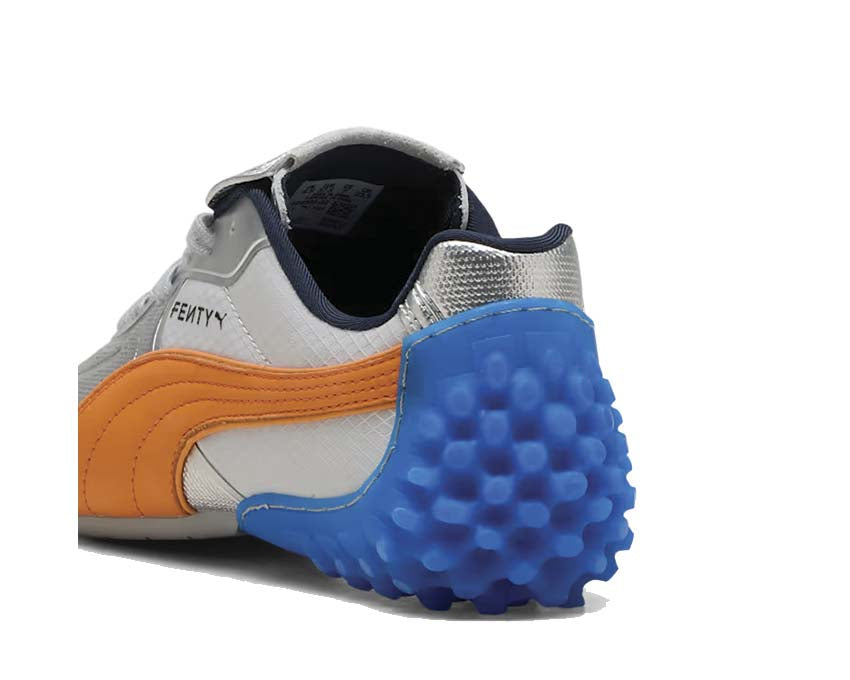 Puma Fenty Avanti LS-X Argent détail — détail cuir silver logo Fenty Puma