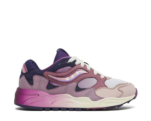 Saucony Grid Shadow 2 Summer Solstice Lilac Blue — Herren-Laufschuh atmungsaktives Mesh-Obermaterial