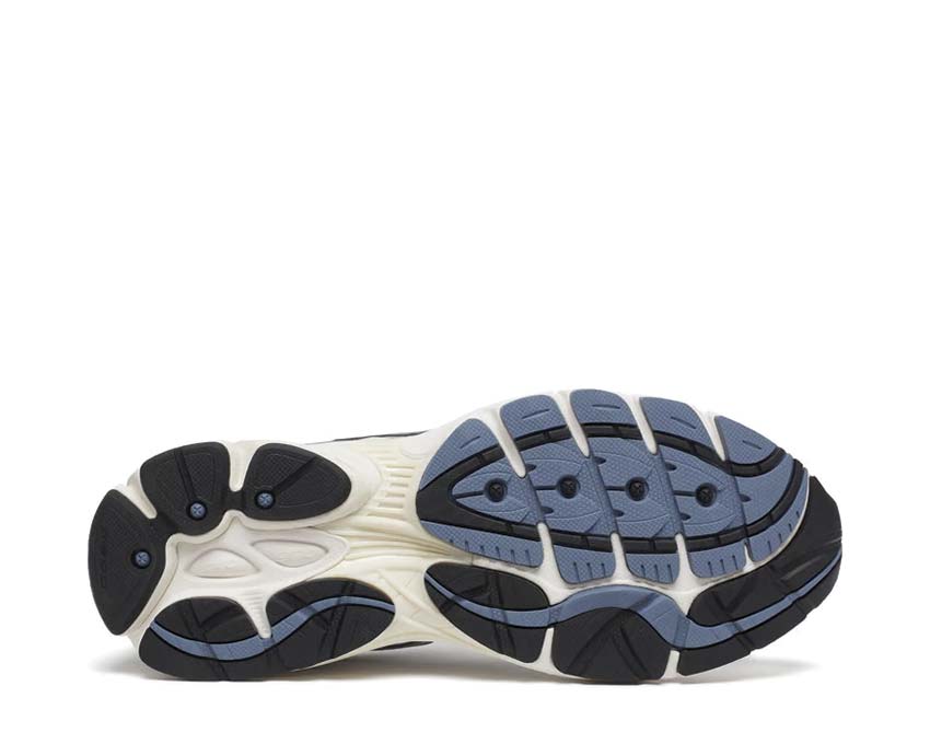 Saucony Progrid Omni 9 XLD Ivory Blue détail — semelle EVA