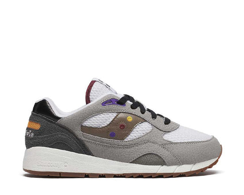 Saucony & Friends Shadow 6000 White Grey — running homme tige mesh respirante