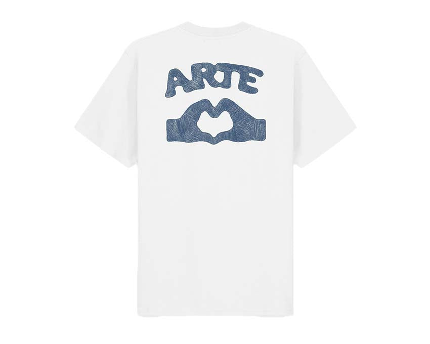 Arte Diels Stitch T-shirt White — t-shirt homme blanc coutures