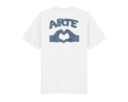 Arte Diels Stitch T-shirt White — t-shirt homme blanc coutures
