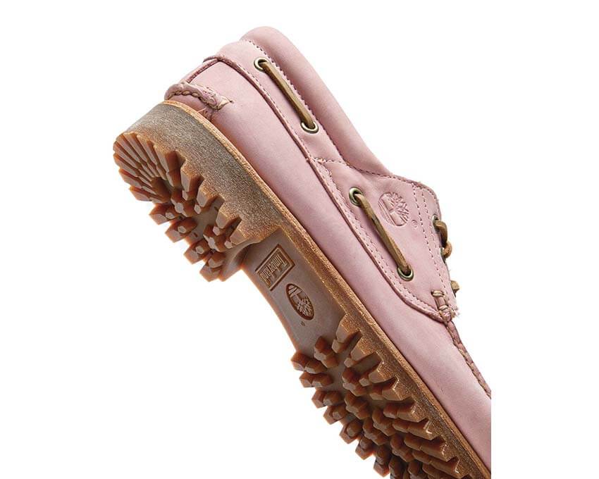 Timberland Boat Shoe Rose vue latérale — nubuck rose Authentic Boat Shoe