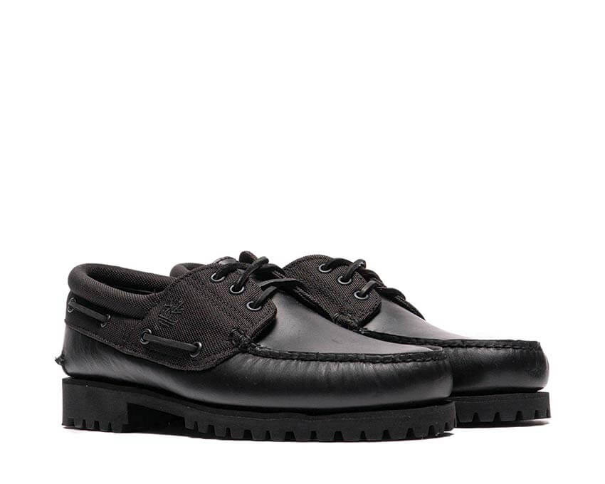 Timberland Authentic Boat Shoe détail — lacets cirés et coutures bateau